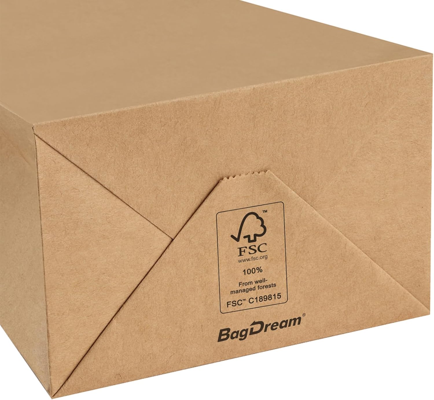 BagDream 100 Pack 3.5x2.4x6.7 Inches Mini Gift Party Favor Bags Small Brown Gift Bags with Handles Bulk Recyclable Kraft Paper Sacks